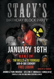 Stacey B-Day flyer
